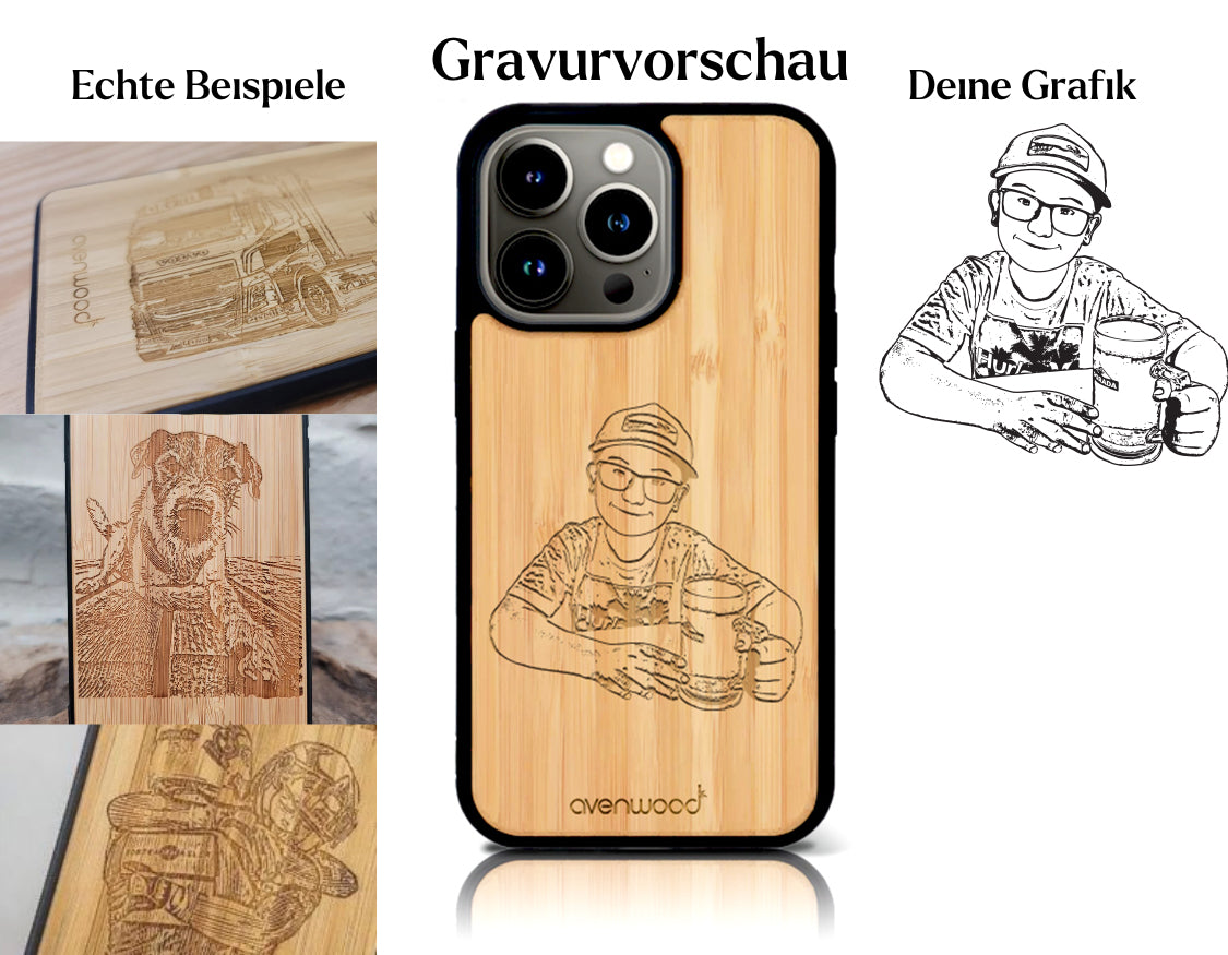 INDIVIDUEL iPhone 15 bambou plastique